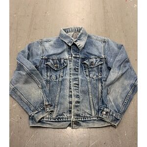 Vintage Levi's Trucker Jacket Men's XL Chest Blue Denim See Measurements Retro